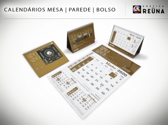 Calendários / Mesa / Parede / Bolso