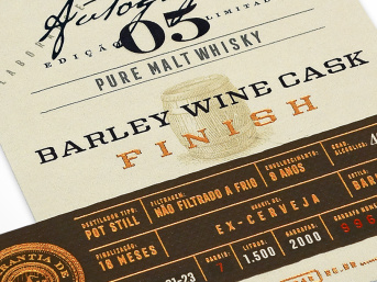 Rótulos para Whisky, Cachaças e Licores
